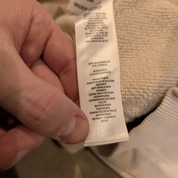 Duer Men's XL Crew Neck Sweatshirt Ivory/Cream - Picture 4 of 9